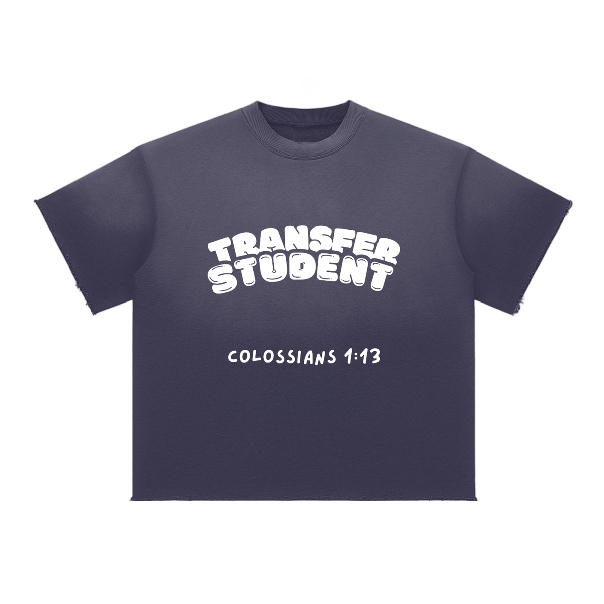 Transfer Student Sun Fade Raw Edge T-Shirt