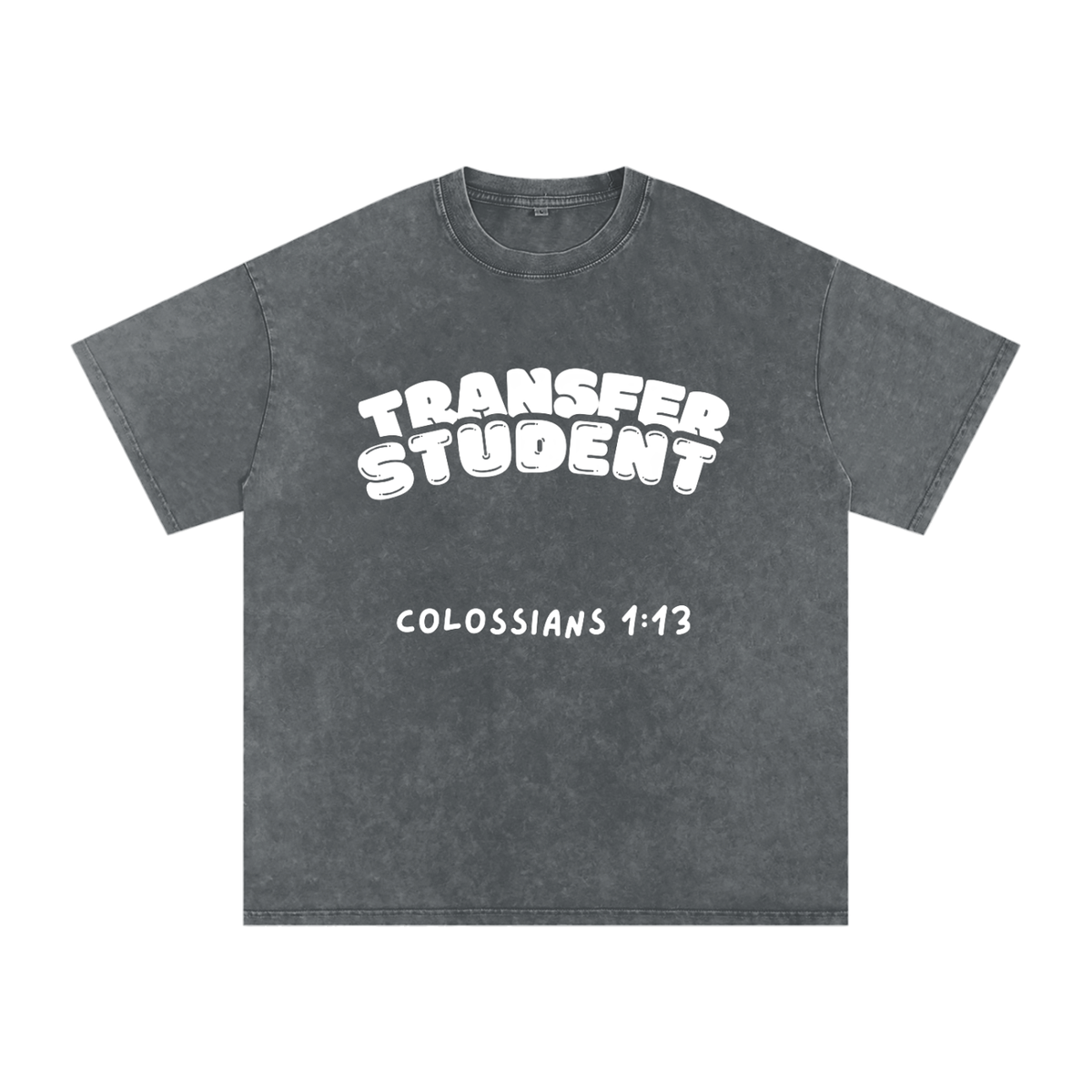 Snow Washed Oversized Cotton T-Shirt