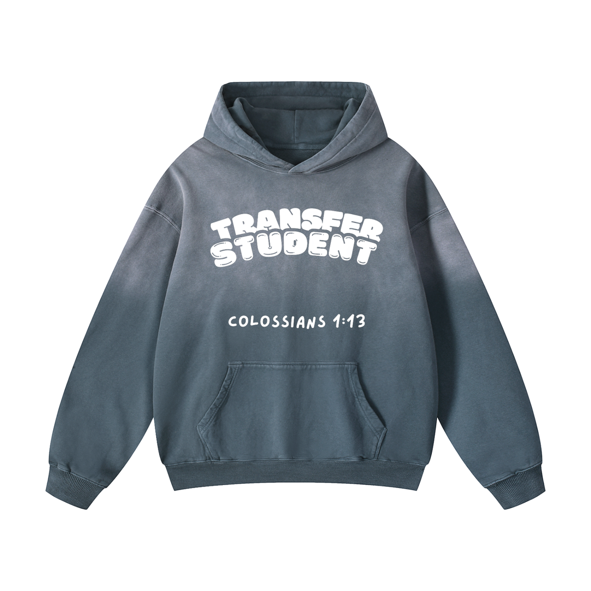 Transfer Student Heavyweight Sunfade Oversized Hoodie