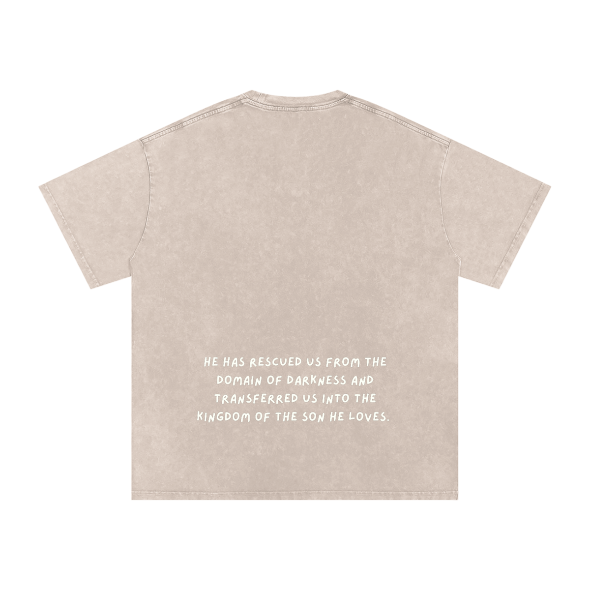 Snow Washed Oversized Cotton T-Shirt