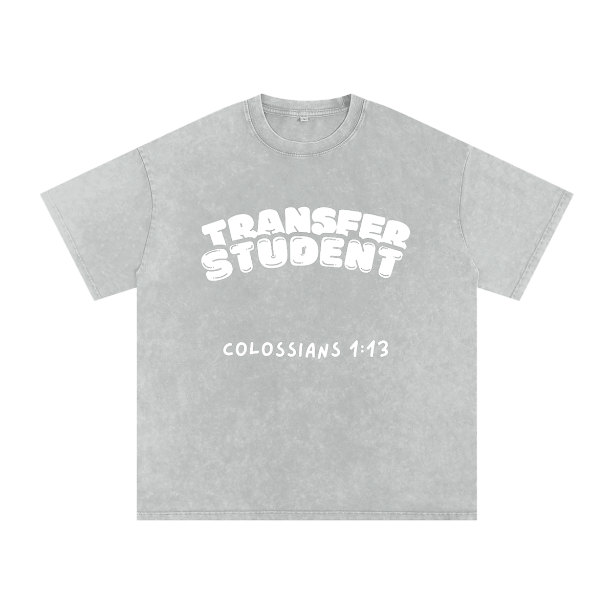 Snow Washed Oversized Cotton T-Shirt