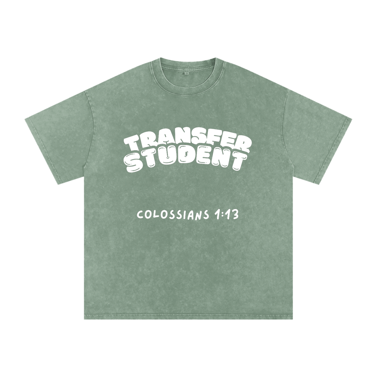 Snow Washed Oversized Cotton T-Shirt